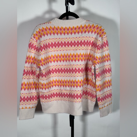 NWOT JCrew Cashmere Fair Isle crewneck sweater - Picture 6 of 9